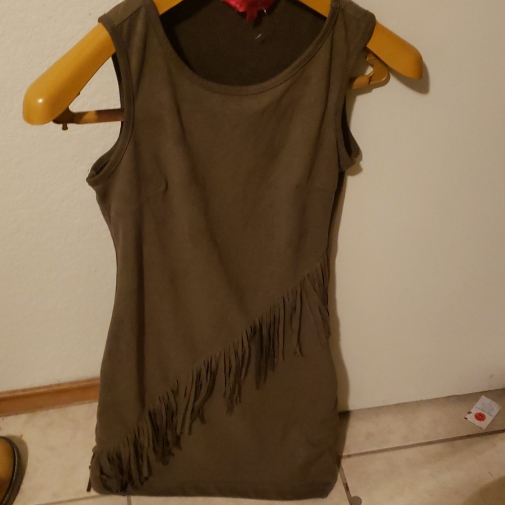Mud dark green dress
